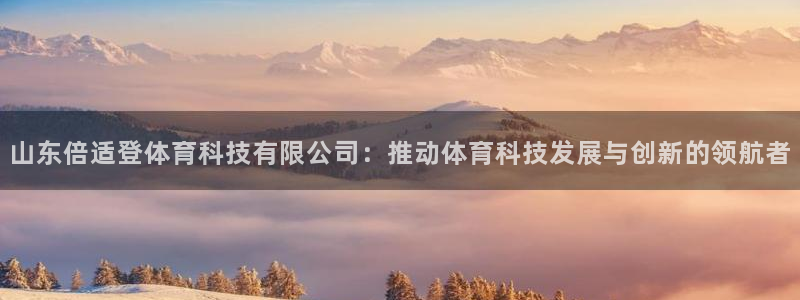 山东倍适登体育科技有限公司：推动体育科技发展与创新的领航者