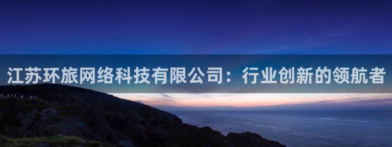 江苏环旅网络科技有限公司：行业创新的领航者